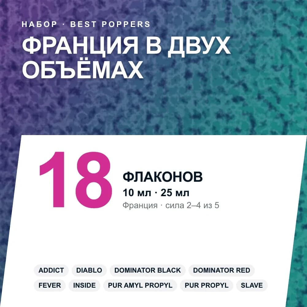 Набор попперсов «Франция в двух объёмах»